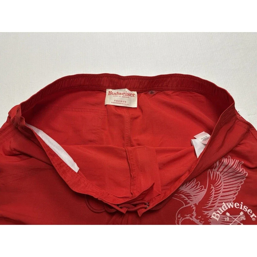 NWT Pacsun x Budweiser Scalloped Boardshorts 4